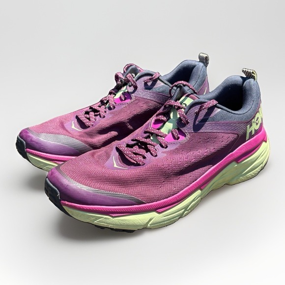 Hoka One One Shoes - Hoka One One Challenger ATR 6 Womens 11B Shoes Sneakers Wine Purple 1106512 GWBT